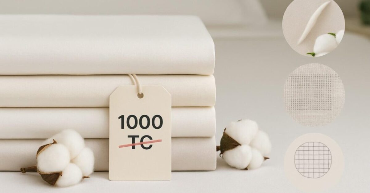 Meta description: Stop chasing 1000TC. Learn what really makes sheets feel good and last fiber quality, weave, finishing, and weight so you buy smarter, anywhere.